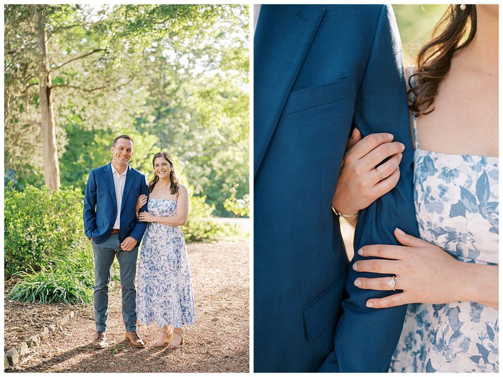 Engaged Couple in Roswell Ga